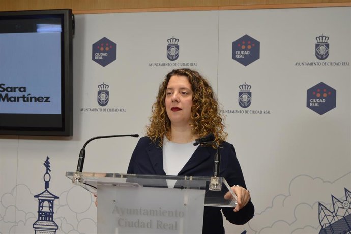 La portavoz del Grupo Municipal Socialista en el Ayuntamiento de Ciudad Real, Sara Martínez.