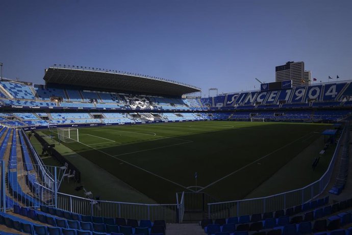 Archivo - Vista del estadio La Rosaleda.