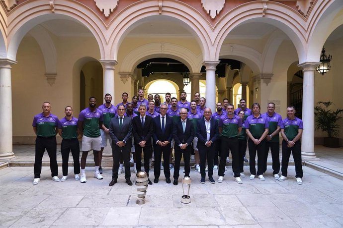 Archivo - El Unicaja Baloncesto de Málaga será premiado en la gala de la APDM 2025 el 26 de enero por su ciclo de éxitos nacionales e internacionales.