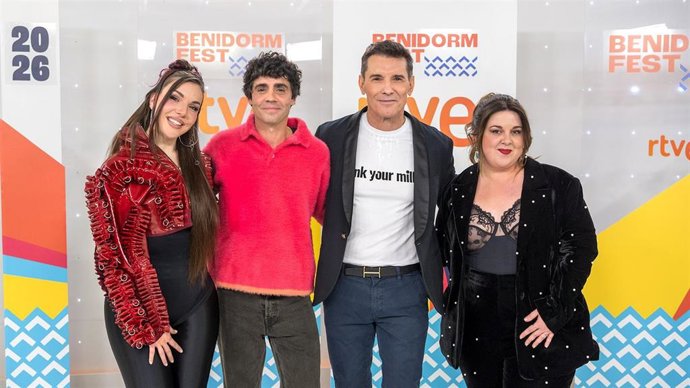 Inés Hernand , Javier Ambrossi, Jesús Vázquez y Lalachus
