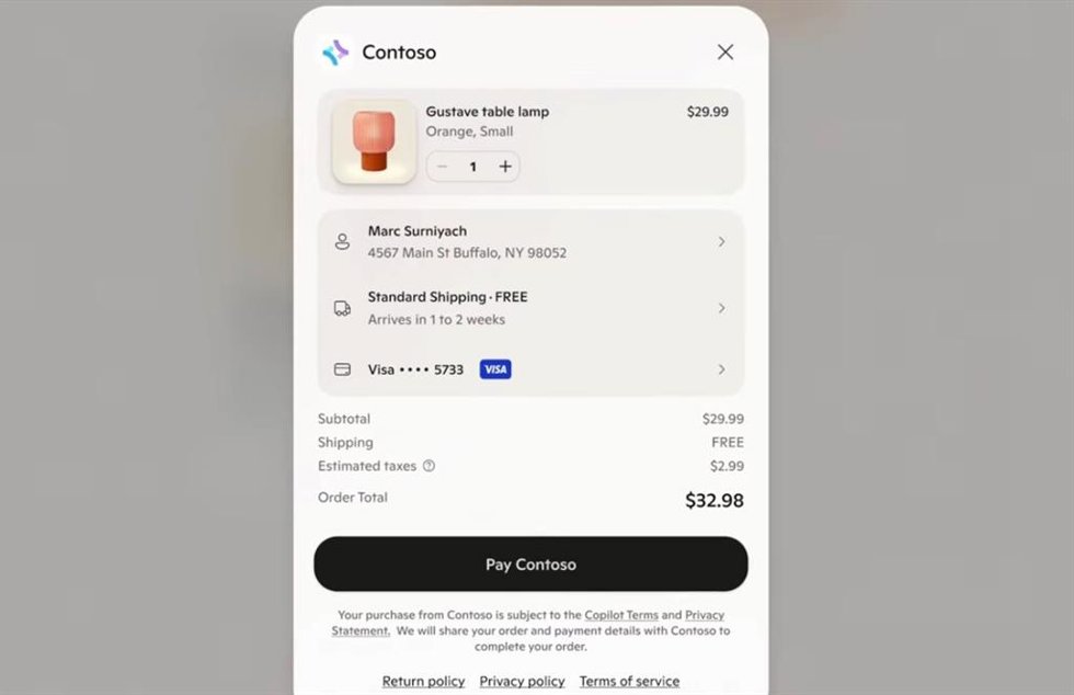 Nueva función de Microsoft Copilot Checkout.