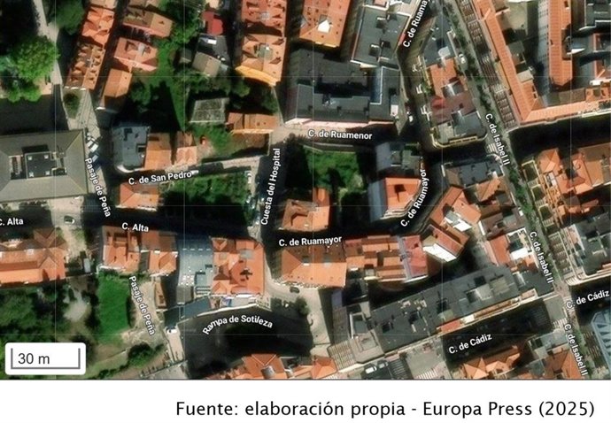 Cuesta del hospital de Santander