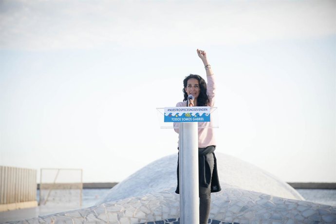 Archivo - Arquivo - Patricia Ramírez, mãe de Gabriel Cruz, faz um discurso na baleia em memória do menino para impedir a produção e transmissão de um documentário sobre o caso do seu filho, em 11 de maio de 2024, em Almería (Andaluzia, Espanha). Patricia 