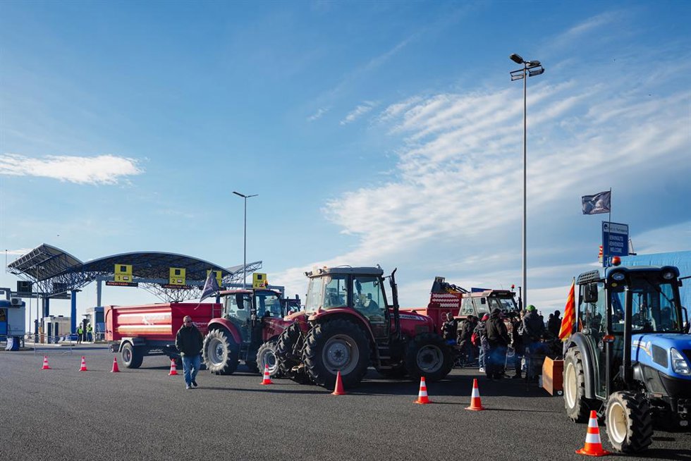 Imagen de las movilizaciones de los agricultores
