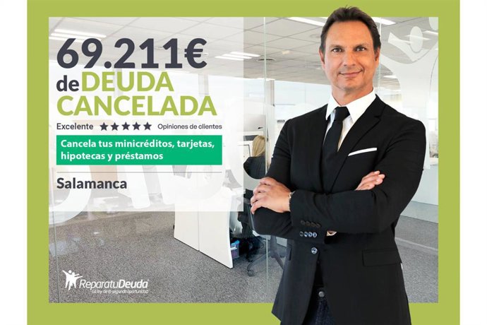 Repara tu Deuda cancela 69.211 € en Salamanca (Castilla y León) con la Ley de Segunda Oportunidad