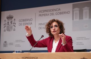 La vicepresidenta primera del Gobierno y ministra de Hacienda, María Jesús Montero, presenta la propuesta del nuevo modelo de financiación autonómica, a 9 de enero de 2026, en Madrid (España). El Gobierno central todavía no ha concretado ningún detalle so
