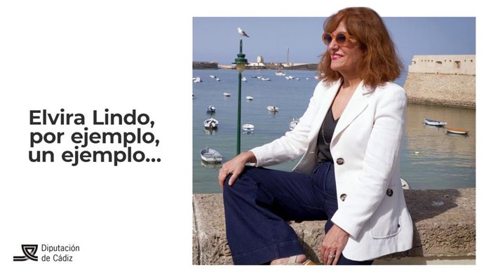 Cartel del documental de Elvira Lindo elaborado por la Diputación de Cádiz.