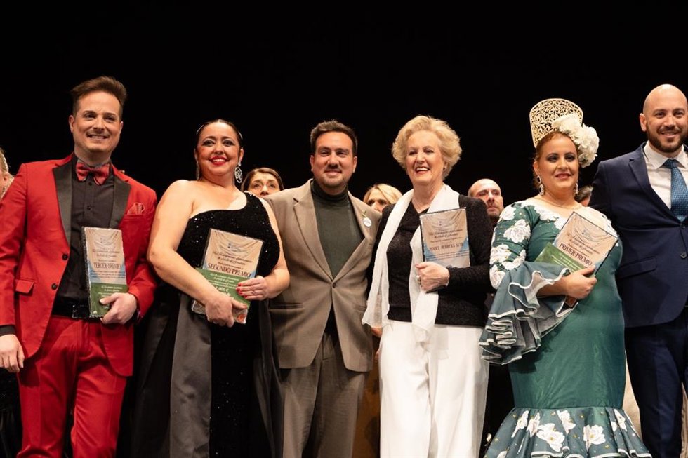 Participantes del segundo Concurso de Canción Andaluza de Alcalá de Guadaíra (Sevilla).