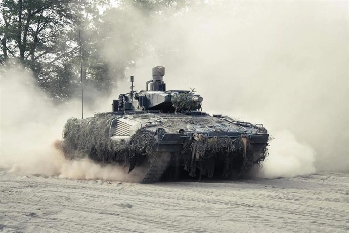 Archivo - Un blindado de infantería Puma de Rheinmetall y KNDS