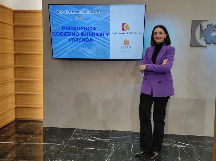 La delegada de Presidencia, Gobierno Interior y Vivienda de la Diputación de Córdoba, Marta Siles.