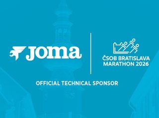 Joma, patrocinador técnico del CSOB Bratislava Marathon.