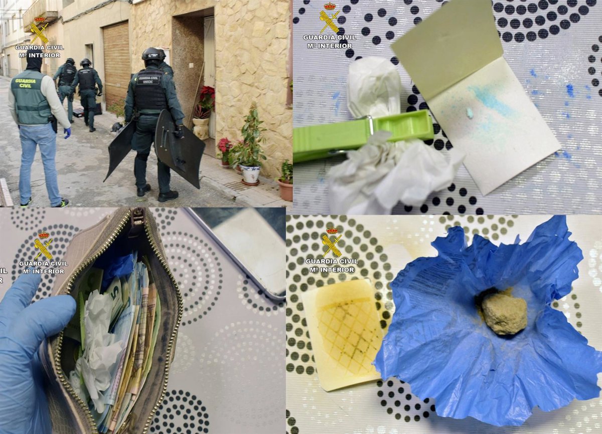 Detenidos dos hermanos por regentar un punto de venta de droga al menudeo en Alguazas (Murcia)