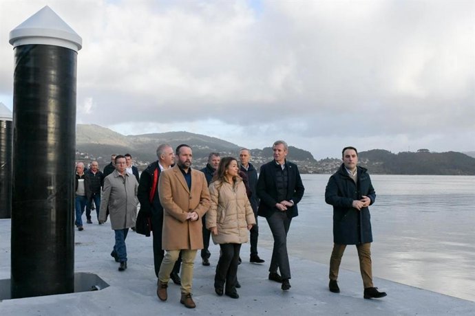 Visita del presidente gallego.