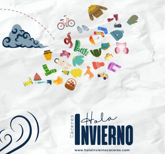 Cartel del programa 'Hola, Invierno' de la Diputación de Cáceres