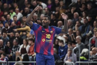 Archivo - El jugador del Barça de balonmano Dika Mem