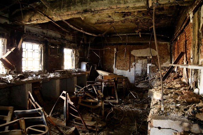 Archivo - Imagen de archivo de un hospital destruido en Jartum durante la guerra de Sudán 