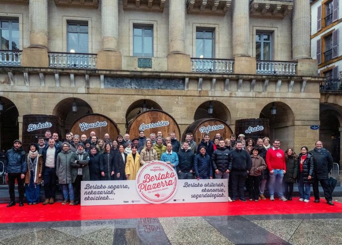 Presentación en San Sebastián de la nueva cosecha de Euskal Sagardoa