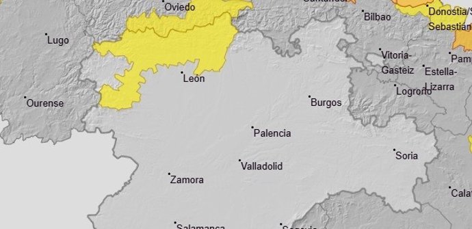 La Cordillera Cantábrica de León se mantiene este sábado en aviso amarillo por acumulaciones de nieve de hasta 5 cm