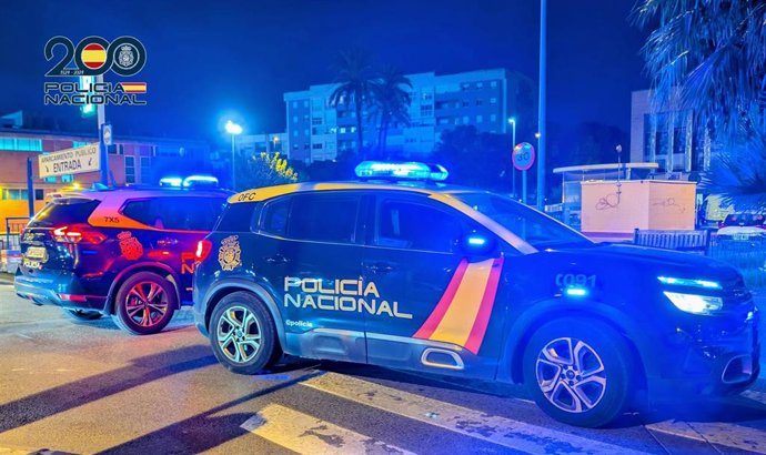 Vehículos de la Policía Nacional en Murcia