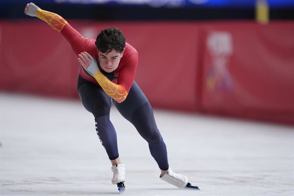 Nil Llop, durante una carrera.