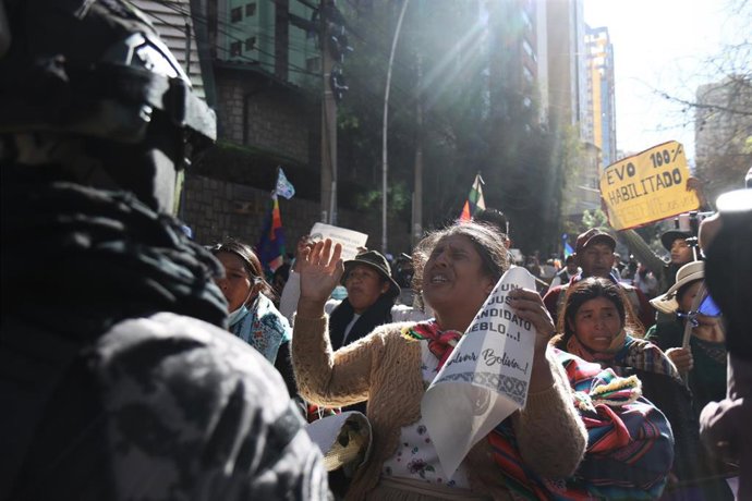 Archivo - Protestas en Bolivia (archivo).