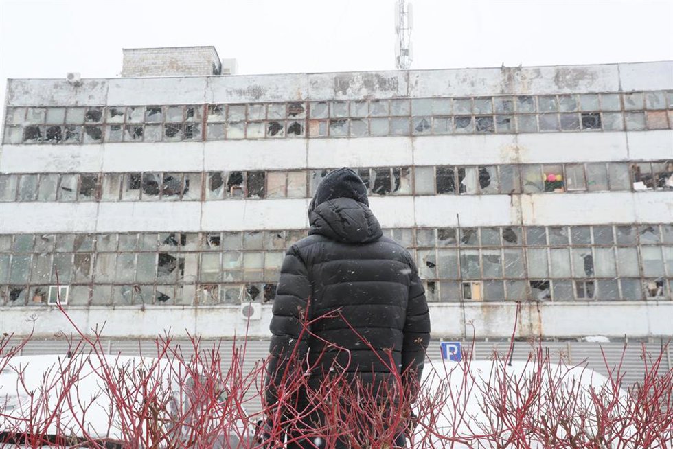 Imagen de archivo de ataques rusos en Kiev.