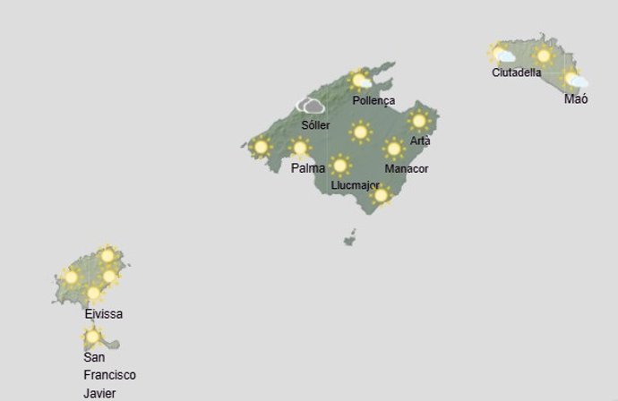 El tiempo hoy, sábado 10 de enero, en Baleares.