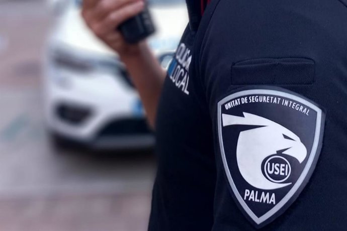 Un agente de la Policía Local de Palma adscrito a la Unidad de Seguridad Integral (USEI). Recurso. Archivo.