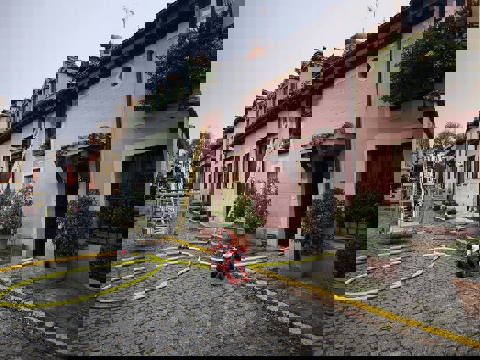 Muere una octogenaria en el incendio de una vivienda en el Real Sitio de San Ildefonso (Segovia)