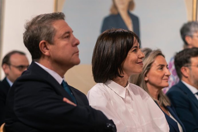 Archivo - La ministra de Ciencias e Innovación, Diana y el presidente de Castilla-La Mancha, Emiliano García-Page, en imagen de archivo. 