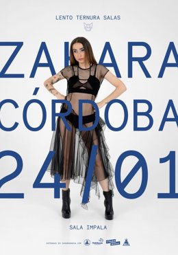 Cartel del concierto de Zahara en Córdoba.