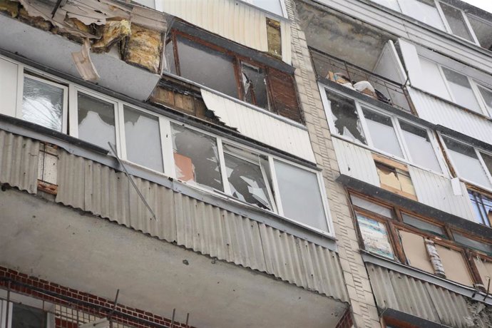 Imagen de archivo del ataque ruso en Kiev a 9 de enero de 2026