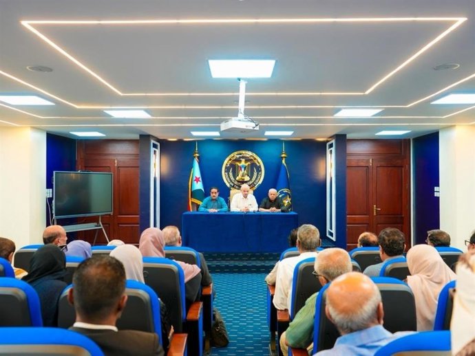 El Consejo de Transición del Sur se reúne en Adén (Yemen), a 10 de enero de 2026