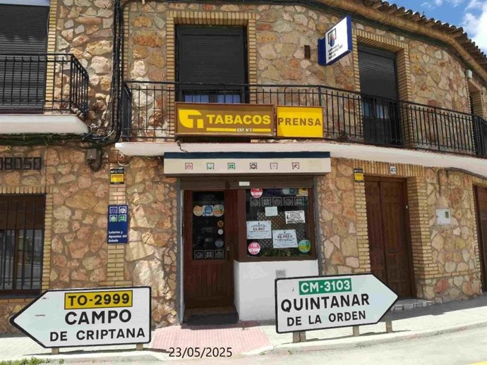 Un establecimiento de El Toboso reparte 300.000 euros del segundo premio del Sorteo de Lotería Nacional