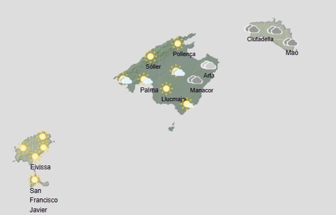 El tiempo hoy, domingo 11 de enero, en Baleares