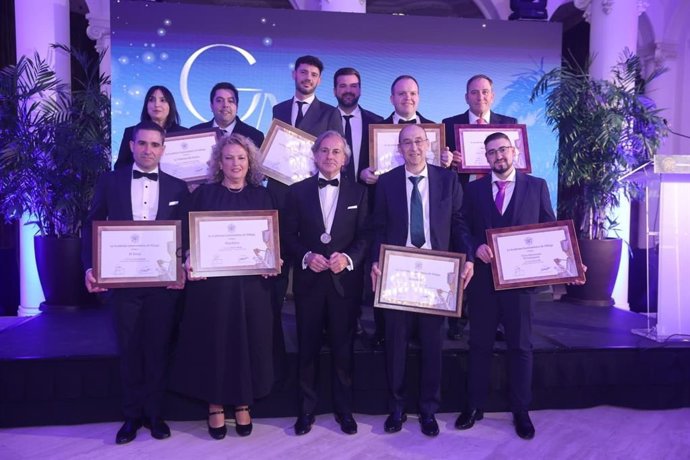 Galardonados con los premios 2025 por la Academia Gastronómica de Málaga