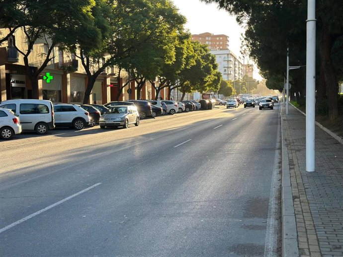 Imagen de carretera urbana de Huelva.
