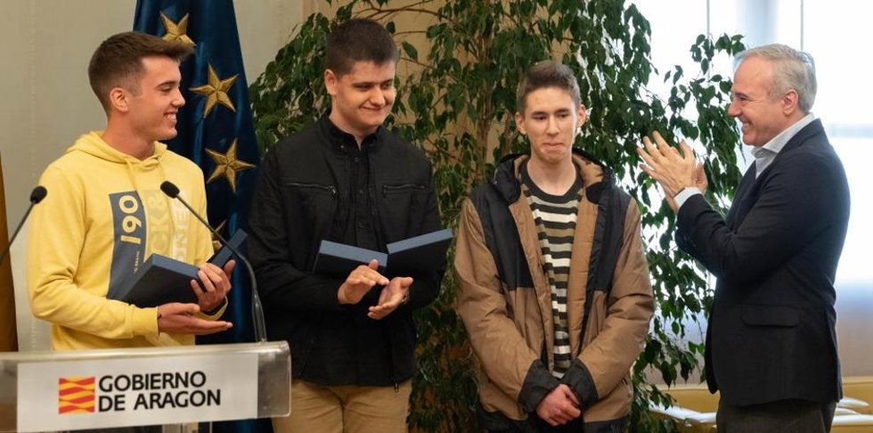 En imagen de archivo, recepción del presidenta a los ganadores de las olimpiadas nacionales de Fisica, Matematicas e Informati