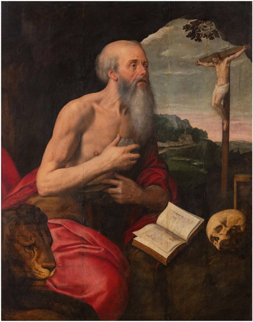 'San Jerónimo Penitente' , De Michiel Coxcie