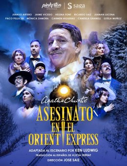 Cartel de la puesta en escena de 'Asesinato en el Orient Express'.