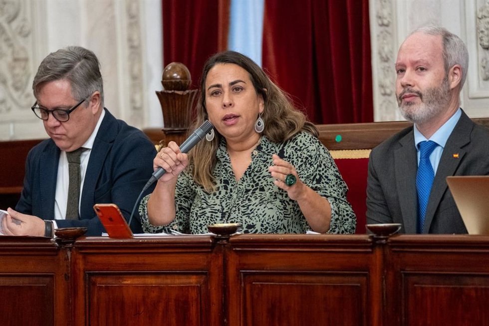 Archivo - La concejala del PSOE en el Ayuntamiento de Cádiz, Natalia Álvarez, en imagen de archivo. 