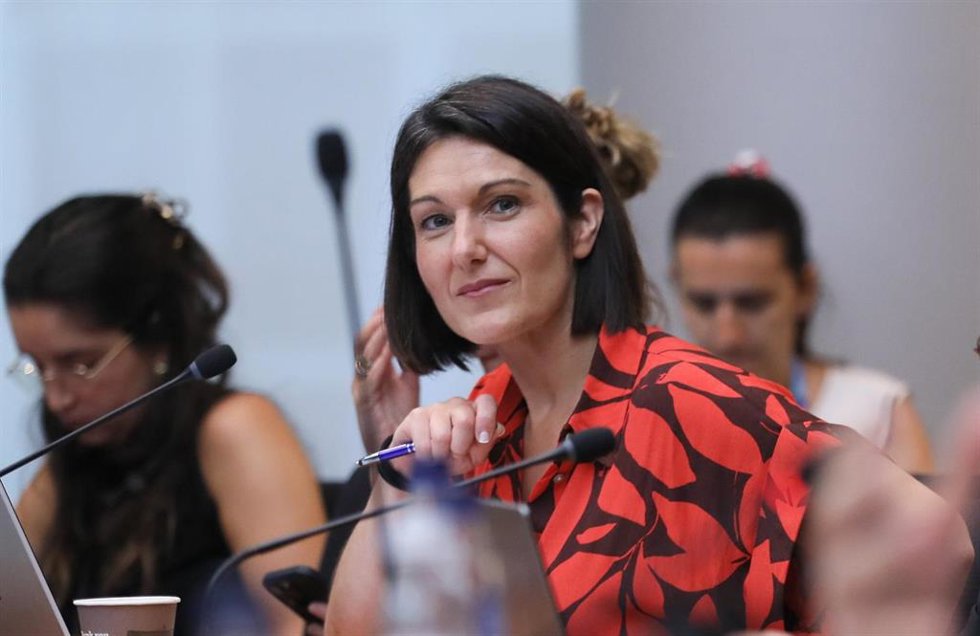 Archivo - La eurodiputada de PNV, Oihane Agirregoitia.