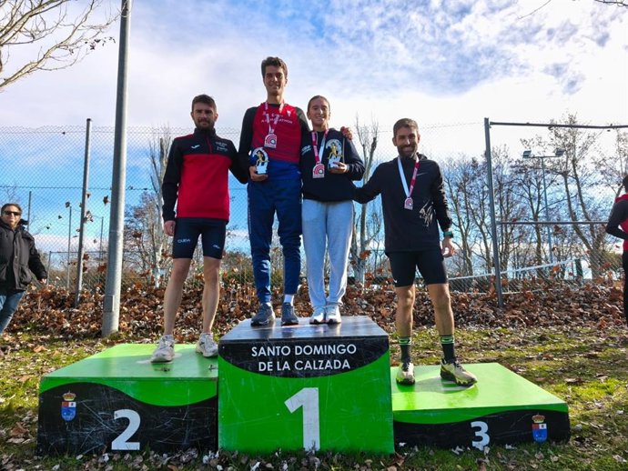 Juan Loma y Haizea Molins se alzan con el Campeonato de La Rioja de cross individual de Santo Domingo
