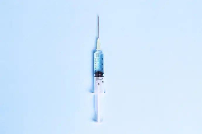 Inyección, jeringuilla, tratamiento.