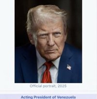 Trump comparte una captura editada de Wikipedia en la que figura como "presidente interino" de Venezuela