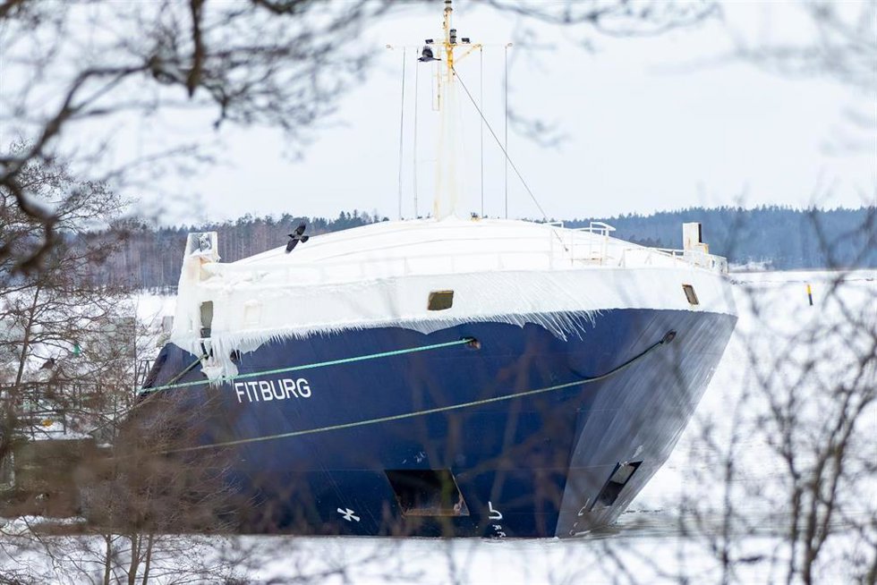 Imagen de archivo del carguero Fitburg, retenido en Finlandia.