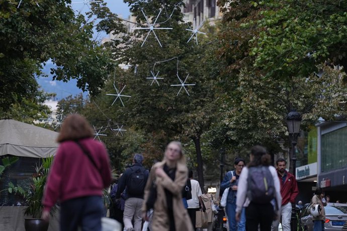 Archivo - Els llums de Nadal al passeig de Gràcia de Barcelona