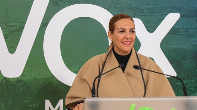 Archivo - La diputada nacional de Vox por Málaga Patricia Rueda en una imagen de archivo de una rueda de prensa.