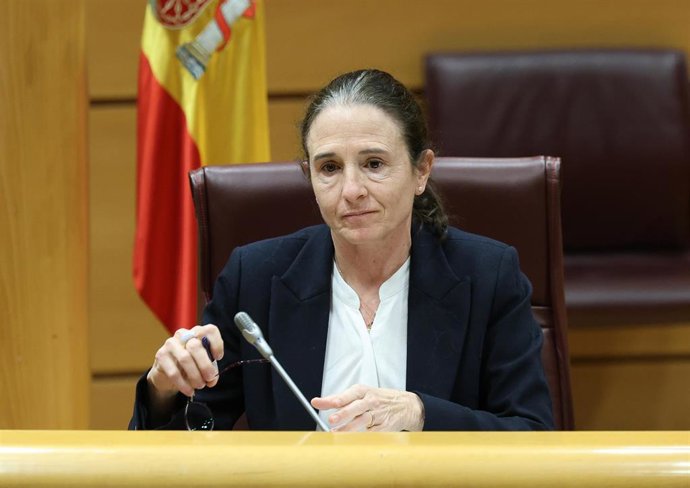 La directora del Departamento de Seguridad Nacional del Gabinete de la Presidencia del Gobierno, Loreto Gutiérrez Hurtado, comparece ante la Comisión de Investigación sobre el apagón, en el Senado, a 12 de enero de 2026, en Madrid (España). Gutiérrez Hurt