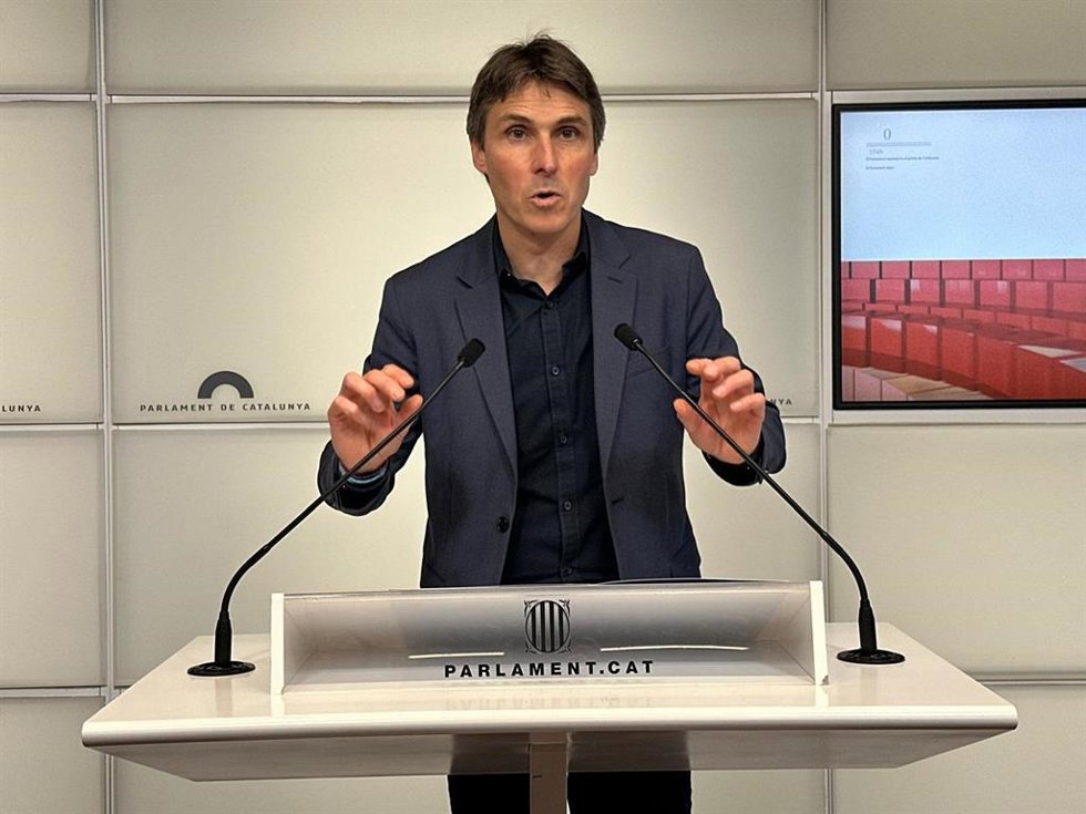 El portavoz de Junts en el Parlament, Salvador Vergés